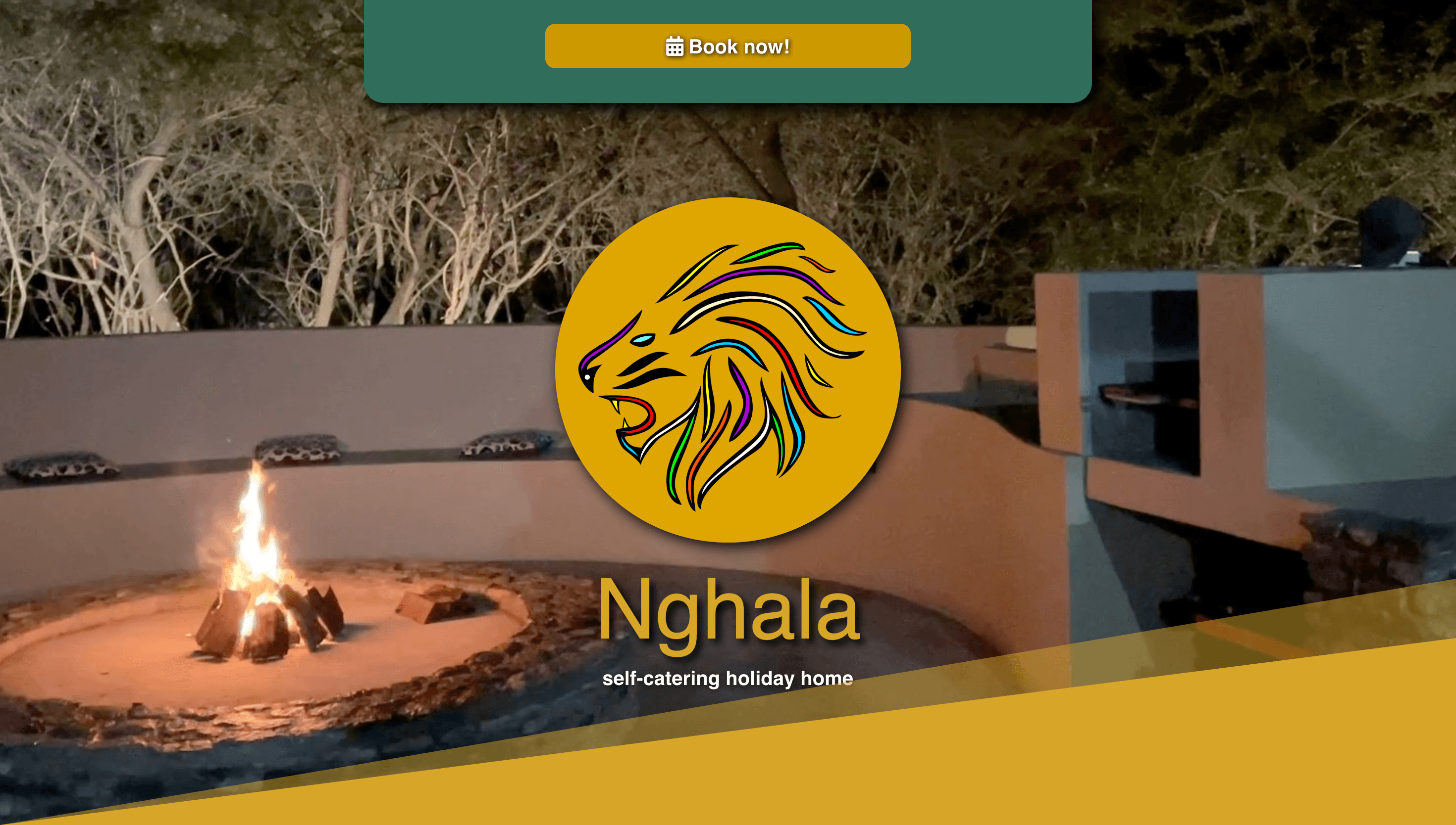 Nghala website. Hospitality. Built by SolveX Systems.